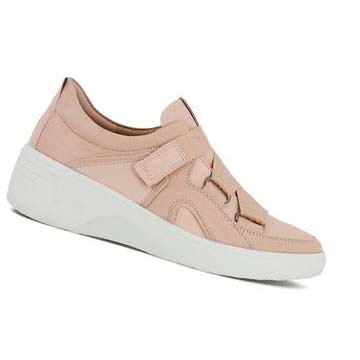 Women's Ecco Soft 7 Wedge Sneakers Pink / Rose | Canada 248NWY